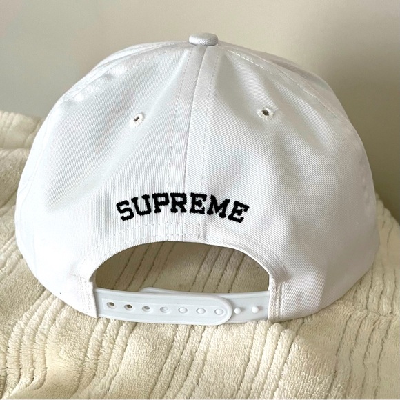 NWOT RARE Supreme Hat F Border patrol men’s guys political hat white adjustable - Picture 2 of 3